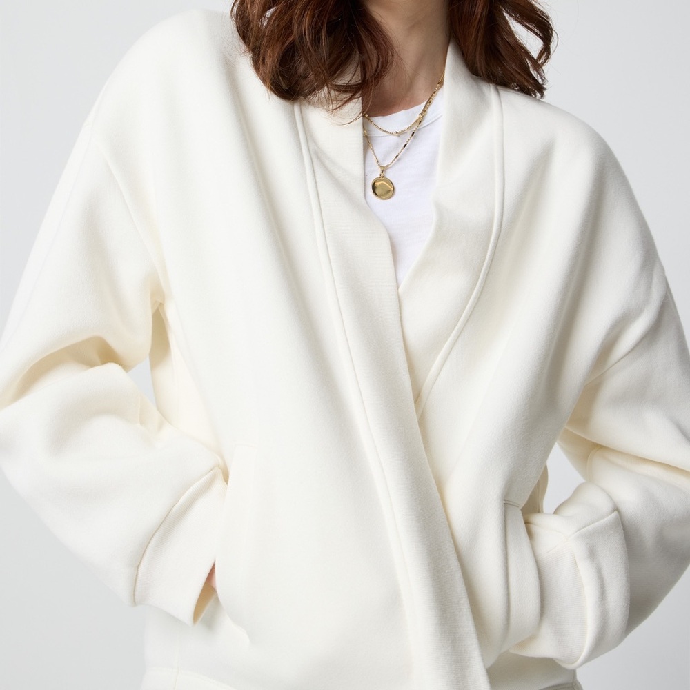 NWT! J Crew Factory - Airplane Knit Cardigan - Ivory - Size Large